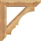 Ekena Millwork Balboa Slat Rough Sawn Bracket w/ Offset Brace, Western Red Cedar, 6"W x 26"D x 26"H BKT0604X26X26BOA06RWR - alternate 4